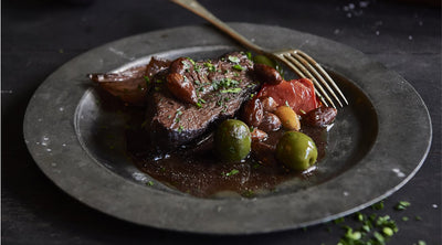 Beef with Almonds & Green Olives