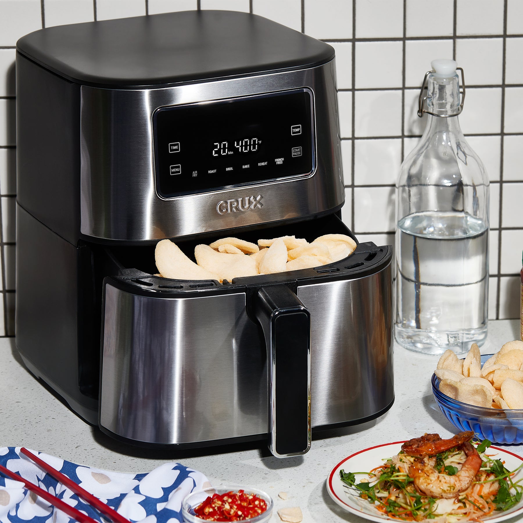 Crux 6 Qt. Digital Air Fryer 1500 Watt - Stainless Steel - The WiC Project  - Faith, Product Reviews, Recipes, Giveaways