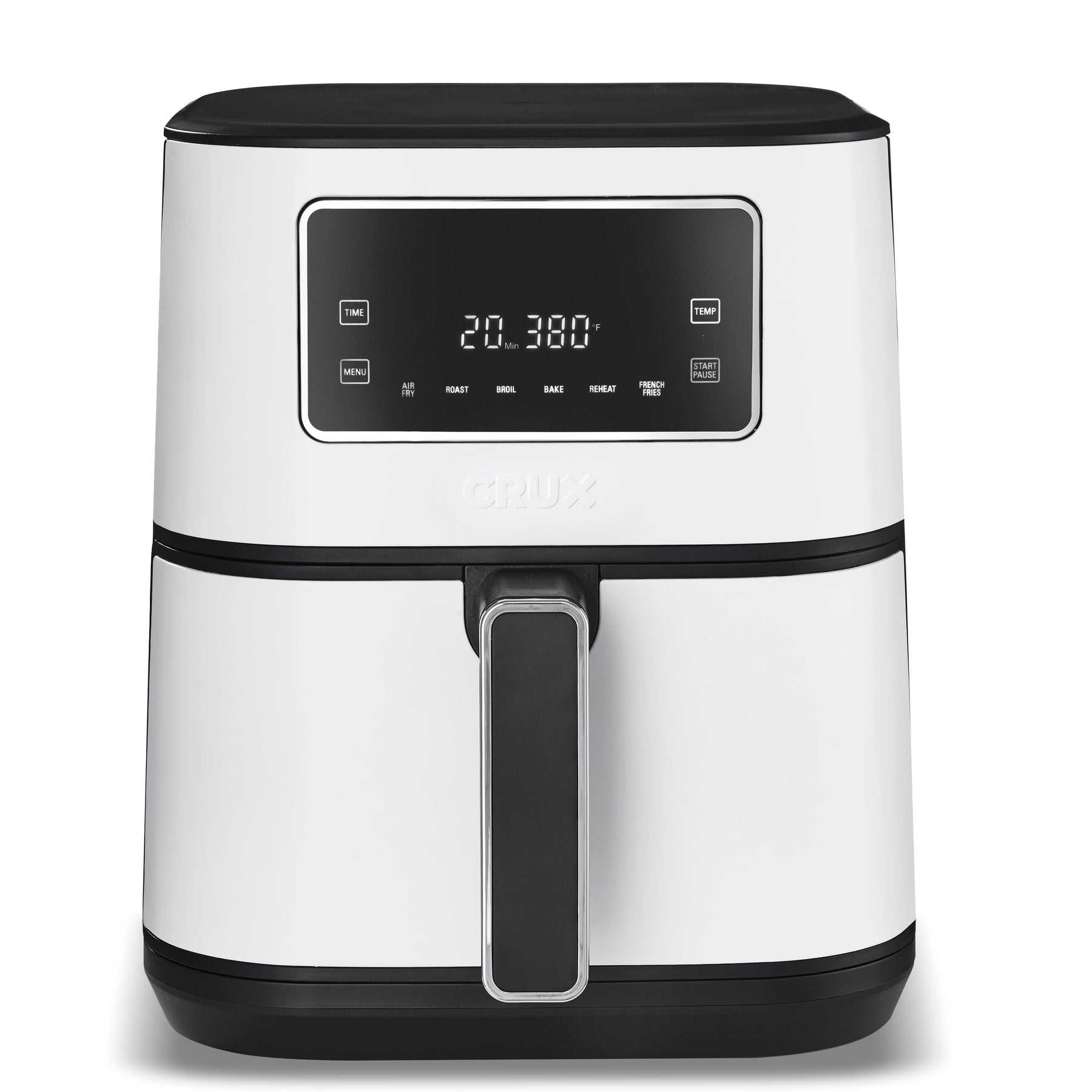 Crux 6 qt. Digital Air Fryer 1500 Watt - White