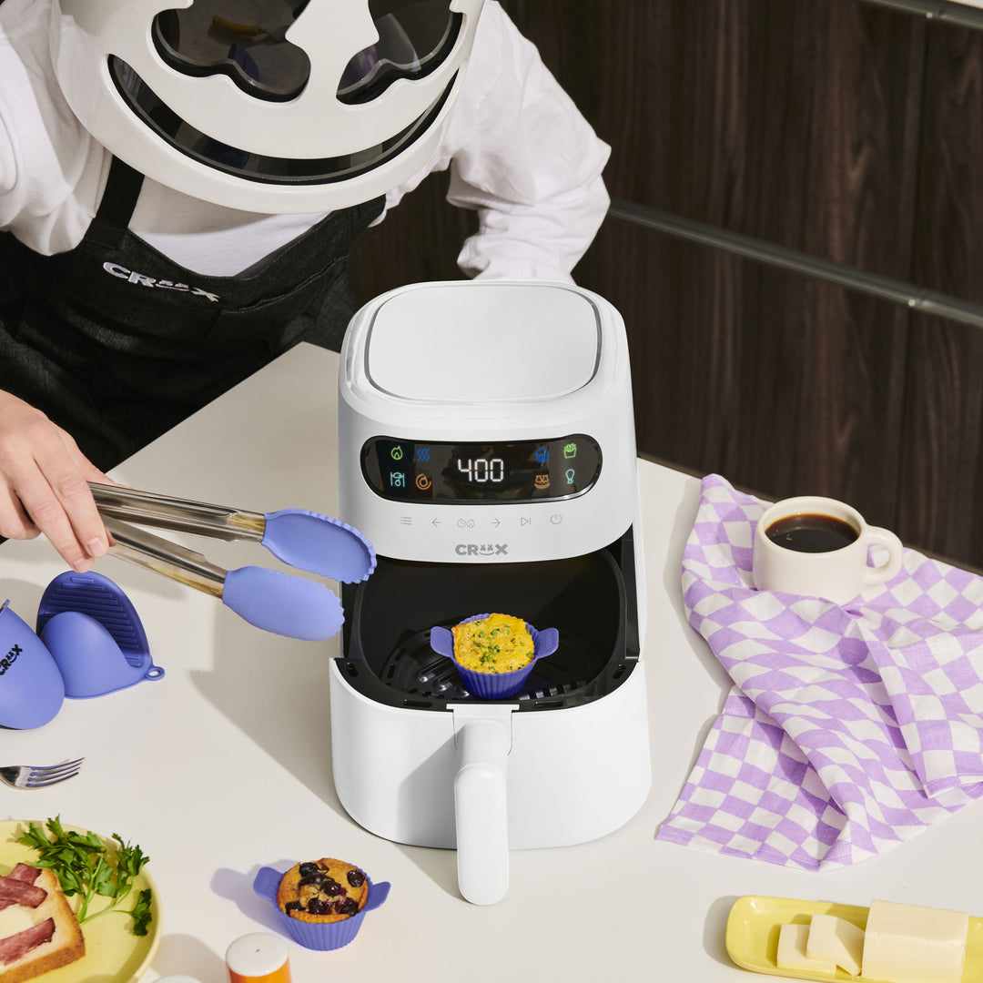 3 qt. Digital Air Fryer Kit with TurboCrisp Crux Kitchen