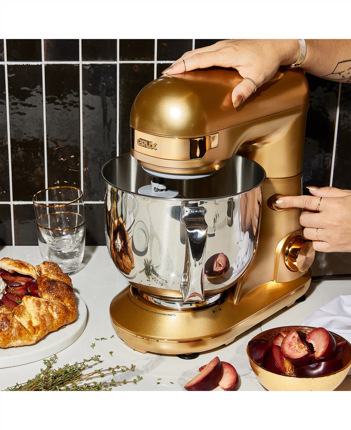 Limited Edition 5.3qt Tilt-Head Stand Mixer in Gold – Crux Kitchen